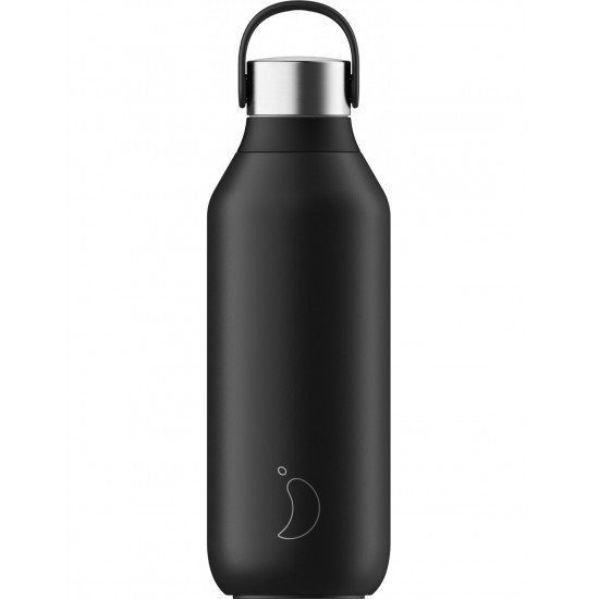 Chilly's Series 2, Μπουκάλι Θερμός 500ml, Abyss Black Chilly's Series 2, Μπουκάλι Θερμός 500ml, Abyss Black