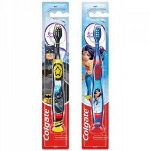 Colgate Junior Παιδική Οδοντόβουρτσα για Παιδιά 6+ Ετών, Ήρωες DC 1 Τεμάχιο