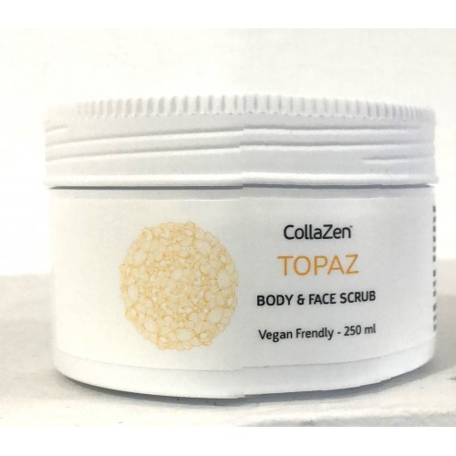 CollaZen Topaz Boby & face Scrub, Κρέμα Απολέπισης Σώματος και Προσώπου 250ml