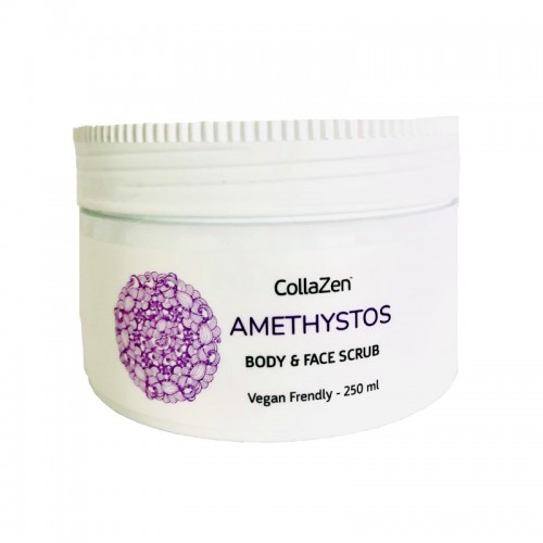 CollaZen Amethystos Boby & face Scrub, Κρέμα Απολέπισης Σώματος και Προσώπου 250ml