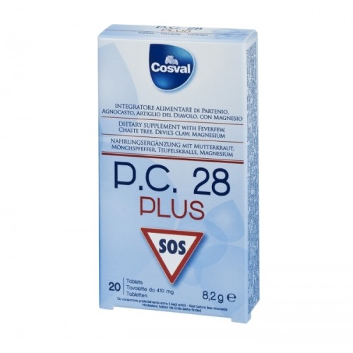 Cosval P.C. 28 Plus 20 Chew.tabs Παρέχει Παυσίπονη Δράση με Αρπαγόφυτο, παρθένιο και λυγαριά