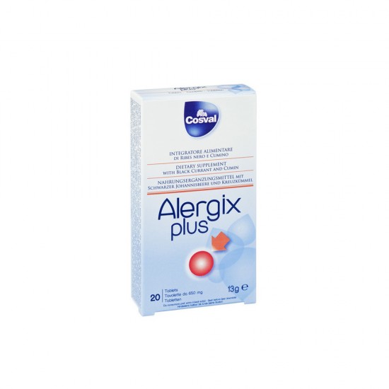 Cosval Alergix Plus 20 μασώμενες ταμπλέτες. Για κάθε είδους αλλεργία
