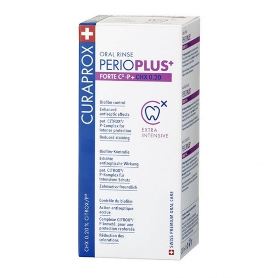 Curaprox Perio Plus+ Forte CHX 0.20% Στοματικό Διάλυμα Ενισχυμένης Αντισηπτικής Δράσης 200ml