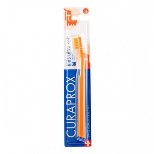 Curaprox Kids Ultra Soft Παιδική Οδοντόβουρτσα 4-12 Χρονών, Χρώμα Πορτοκαλί 1 Τεμάχιο Curaprox Kids Ultra Soft Παιδική Οδοντόβουρτσα 4-12 Χρονών, Χρώμα Πορτοκαλί 1 Τεμάχιο
