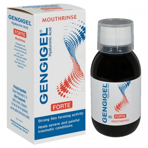 Gengigel Forte Mouthrinse Hyaluronic Acid Στοματικό Διάλυμα Καταπράυνσης & Προστασίας για τα Ούλα 100ml