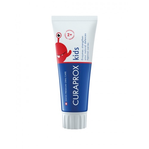 Curaprox Kids Παιδική Οδοντόκρεμα με Φθόριο 950ppm, Γεύση Φράουλα 60ml Curaprox Kids Παιδική Οδοντόκρεμα με Φθόριο 950ppm, Γεύση Φράουλα 60ml