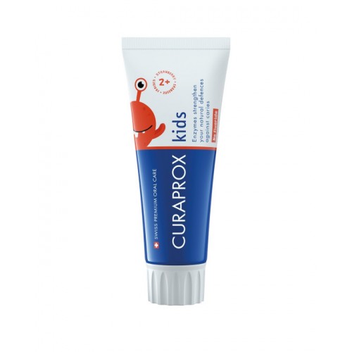 Curaprox Kids Παιδική Οδοντόκρεμα χωρίς Φθόριο, Γεύση Φράουλα 60ml Curaprox Kids Παιδική Οδοντόκρεμα χωρίς Φθόριο, Γεύση Φράουλα 60ml