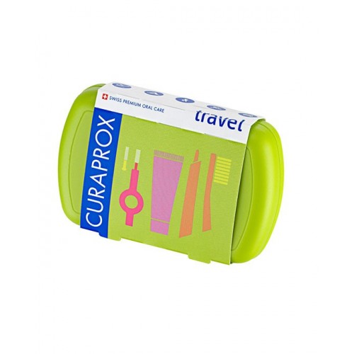 Curaprox Travel Set, Πράσινο Χρώμα Ταξιδιωτικό Σετ Στοματικής Υγιεινής