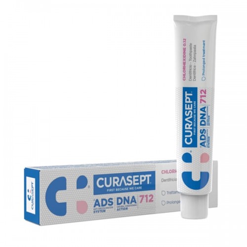Curasept Toothpaste ADS DNA 712 Chlorhexidine 0.12 Οδοντόπαστα κατά της Φλεγμονής των Ούλων 75ml Curasept Toothpaste ADS DNA 712 Chlorhexidine 0.12 Οδοντόπαστα κατά της Φλεγμονής των Ούλων 75ml