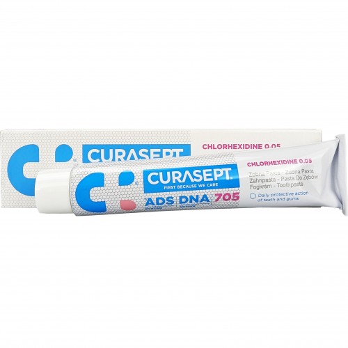 Curasept Toothpaste ADS DNA 705 Chlorhexidine 0.05 Οδοντόπαστα για την Καθημερινή Προστασία των Δοντιών & των Ούλων, 75ml Curasept Toothpaste ADS DNA 705 Chlorhexidine 0.05 Οδοντόπαστα για την Καθημερινή Προστασία των Δοντιών & των Ούλων, 75ml