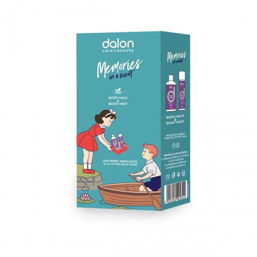 Dalon Memories Body Milk Γαλάκτωμα Σώματος με Νότες Σανταλόξυλου & Κρίνου 300ml & Body Mist 100ml Dalon Memories Body Milk Γαλάκτωμα Σώματος με Νότες Σανταλόξυλου & Κρίνου 300ml & Body Mist 100ml