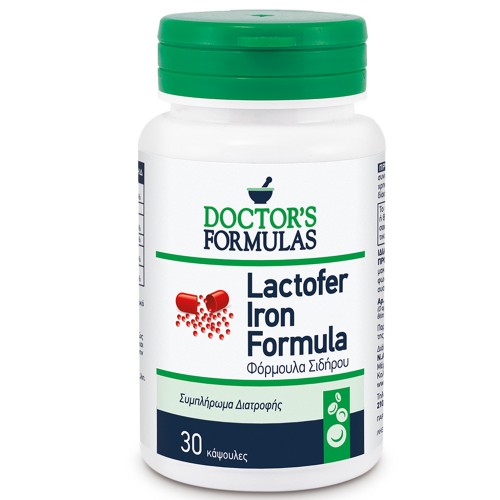 Doctor's Formulas Lactofer Iron Φόρμουλα Σιδήρου 30 Κάψουλες Doctor's Formulas Lactofer Iron Φόρμουλα Σιδήρου 30 Κάψουλες
