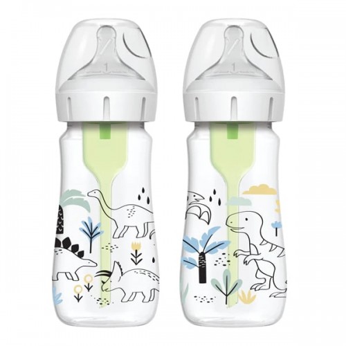 Dr. Brown Anti-Colic Options+ Μπιμπερό 270ml με δεινοσαύρους (2τμχ) Dr. Brown Anti-Colic Options+ Μπιμπερό 270ml με δεινοσαύρους (2τμχ)
