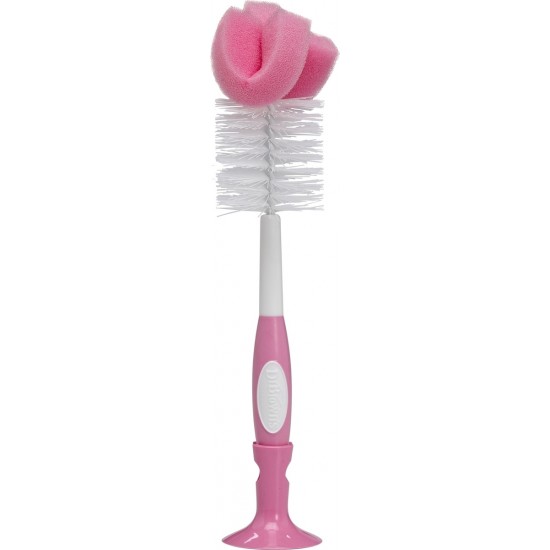 Dr Brown's Bοttle Brush AC026, Βούρτσα Καθαρισμού Μπιμπερό, Χρώμα Ροζ 1 Τεμάχιο