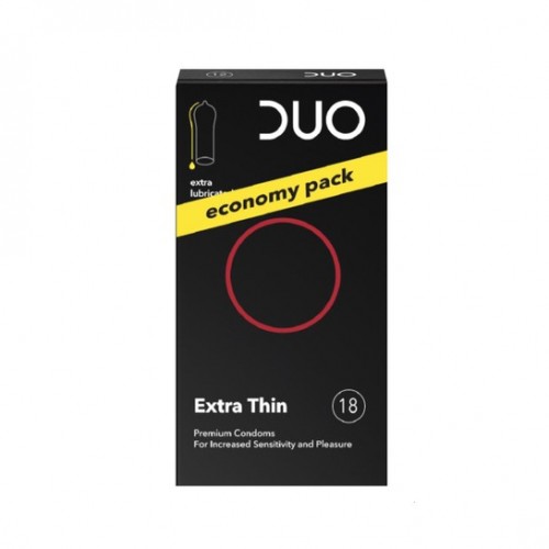 Duo Extra Thin Προφυλακτικά x18 Duo Extra Thin Προφυλακτικά x18
