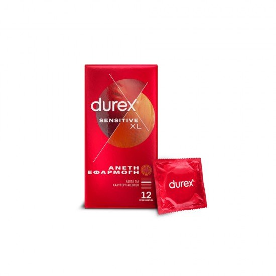Durex Sensitive XL Προφυλακτικά 12 Τεμάχια