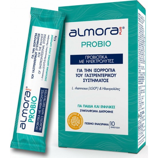 Almora Plus Probio Προβιοτικά με Ηλεκτρολύτες Πόσιμο Εναιώρημα x 10 Φακελίδια 
