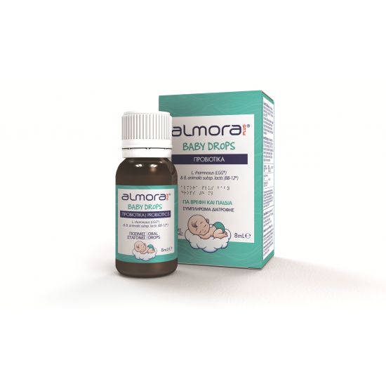 Almora Plus Baby Drops 8ml Για την ανακούφιση των βρεφικών κολικών & την υγεία του γαστρεντερικού