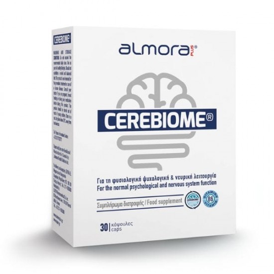 Almora Plus Cerebiome, Για τη Φυσιολογική Ψυχολογική & Νευρική Λειτουργία 30 Κάψουλες