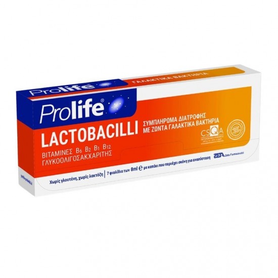Prolife Lactorbacili Συμπλήρωμα Διατροφής με Ζώντα Γαλακτικά Βακτήρια 7 Φιαλίδια των 8ml Prolife Lactorbacili Συμπλήρωμα Διατροφής με Ζώντα Γαλακτικά Βακτήρια 7 Φιαλίδια των 8ml