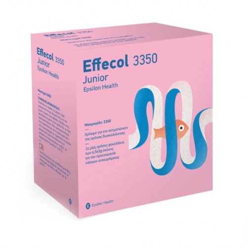 Effecol Junior 3350 Αντιμετώπιση της  Χρόνιας Δυσκοιλιότητας σε Παιδιά από 2 ετών & Εφήβους 24 φακελίσκοι