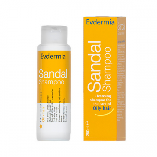 Evdermia Sandal Shampoo Σμηγματορρυθμιστικό Σαμπουάν για λιπαρά μαλλιά 250ml Evdermia Sandal Shampoo Σμηγματορρυθμιστικό Σαμπουάν για λιπαρά μαλλιά 250ml