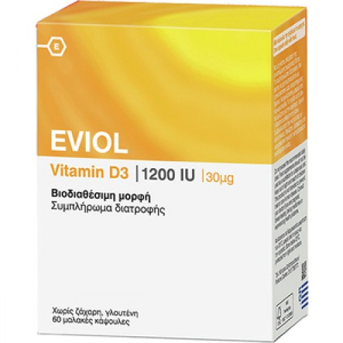Eviol D3 1200iu 30mg 60soft caps Eviol D3 1200iu 30mg 60soft caps