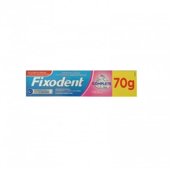 Fixodent Complete Original, Στερεωτική Κρέμα για Τεχνητές Οδοντοστοιχίες 70gr