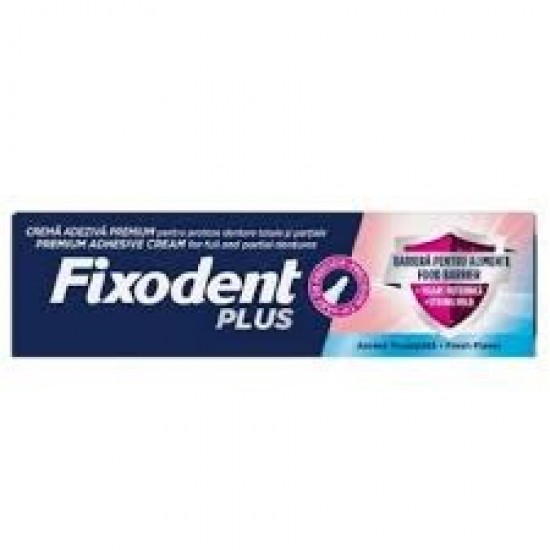 Fixodent Plus Food Barrier Στερεωτική Κρέμα για Ολικές & Μερικές Τεχνητές Οδοντοστοιχίες 40g