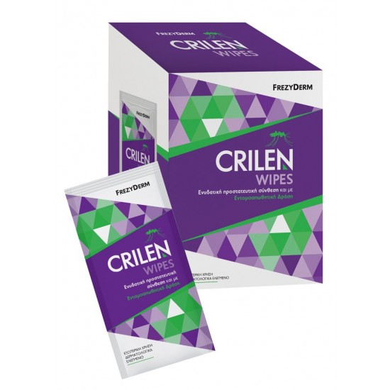 Frezyderm Crilen Wipes Εντομοαπωθητική δράση, 20 Μαντηλάκια