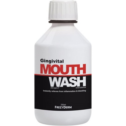Frezyderm Gingivital Mouthwash, Στοματικό Διάλυμα για την υγεία των ούλων 250ml Frezyderm Gingivital Mouthwash, Στοματικό Διάλυμα για την υγεία των ούλων 250ml