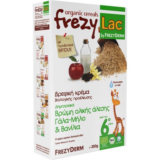 Frezylac Bio Cereal Βρωμη-Γάλα-Μήλο-Βανίλια 200 gr Frezylac Bio Cereal Βρωμη-Γάλα-Μήλο-Βανίλια 200 gr