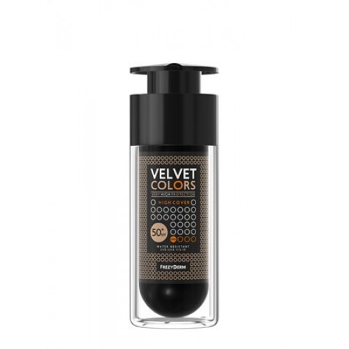 Frezyderm Velvet Colors High Cover Make Up SPF50+, Ματ Φινίρισμα & Υψηλή Κάλυψη 30ml