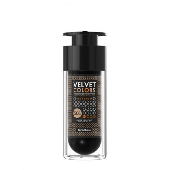 Frezyderm Velvet Colors High Cover Make Up SPF50+, Ματ Φινίρισμα & Υψηλή Κάλυψη 30ml