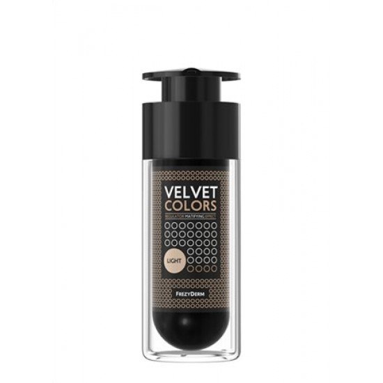 Frezyderm Velvet Colors Matte Make Up, Light, Ματ Φινίρισμα & Αψεγάδιαστη Όψη 30ml