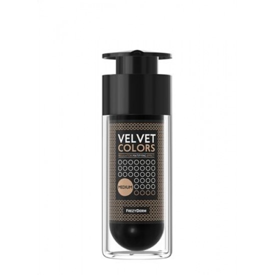 Frezyderm Velvet Colors Matte Make Up, Medium, Ματ Φινίρισμα & Αψεγάδιαστη Όψη 30ml