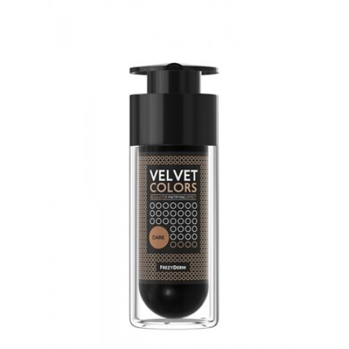 Frezyderm Velvet Colors Matte Make Up, Dark, Ματ Φινίρισμα & Αψεγάδιαστη Όψη 30ml Frezyderm Velvet Colors Matte Make Up, Dark, Ματ Φινίρισμα & Αψεγάδιαστη Όψη 30ml