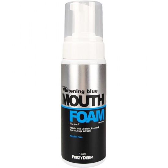 Frezyderm Instant Whitening Blue Mouthfoam Στοματικός Αφρός Άμεσης Λεύκανσης 150ml Frezyderm Instant Whitening Blue Mouthfoam Στοματικός Αφρός Άμεσης Λεύκανσης 150ml