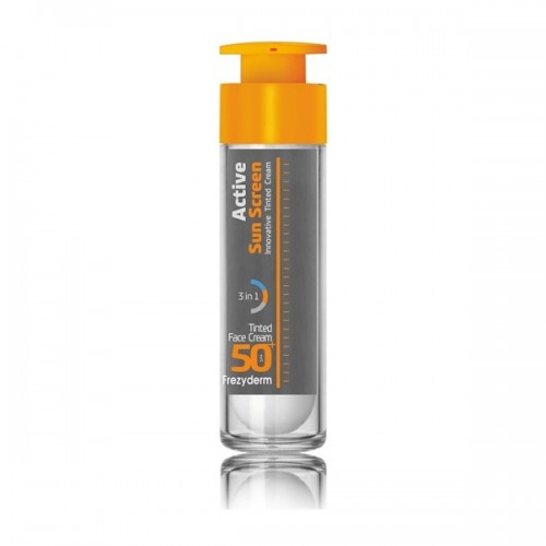 Frezyderm Active Sun Screen Tinted Face Cream SPF50+ Έγχρωμη Αντηλιακή Κρέμα Προσώπου με Ελαφριά Κάλυψη 50ml Frezyderm Active Sun Screen Tinted Face Cream SPF50+ Έγχρωμη Αντηλιακή Κρέμα Προσώπου με Ελαφριά Κάλυψη 50ml