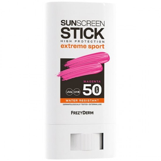 Frezyderm Sunscreen High Protection Extreme Sport Stick Magenta SPF50 Αντηλιακό Stick Προσώπου Magenta με Χρώμα 20ml Frezyderm Sunscreen High Protection Extreme Sport Stick Magenta SPF50 Αντηλιακό Stick Προσώπου Magenta με Χρώμα 20ml