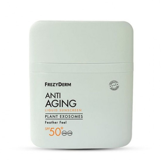 Frezyderm Anti-Aging Liquid Sunscreen Plant Exosomes SPF 50+ Αντιγηραντικό Αντηλιακό Προσώπου Ελαφριάς Υφής  50ml