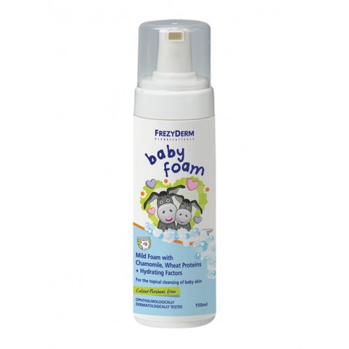 Frezyderm Baby Foam Απαλός Αφρός Με Χαμομήλι Πρωτεϊνες Σιταριού & Ενυδατικά Συστατικά 150ml Frezyderm Baby Foam Απαλός Αφρός Με Χαμομήλι Πρωτεϊνες Σιταριού & Ενυδατικά Συστατικά 150ml