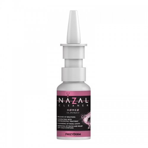 Frezyderm Nazal Cleaner Homeo 30ml Ρινικό Αλατούχο Διάλυμα - Συμβατό με Ομοιοπαθητική  Αγωγή