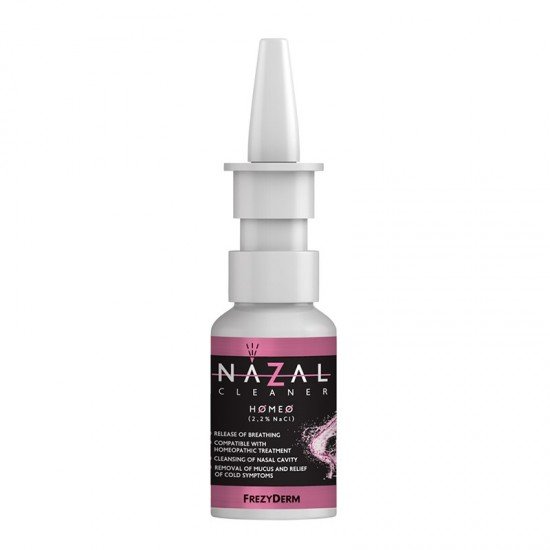 Frezyderm Nazal Cleaner Homeo 30ml Ρινικό Αλατούχο Διάλυμα - Συμβατό με Ομοιοπαθητική  Αγωγή
