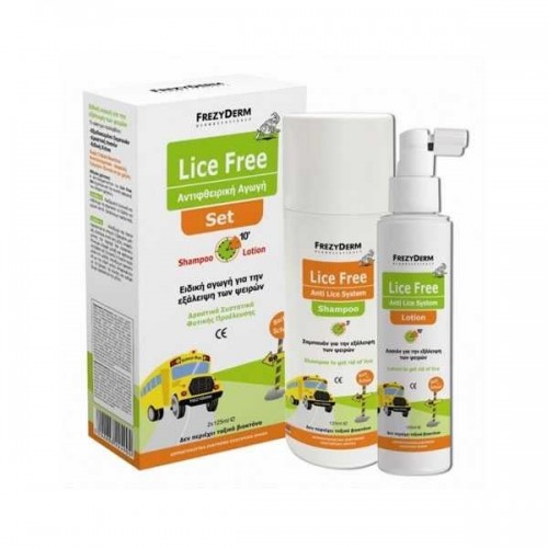 Frezyderm Lice Free Set (Shampoo + Lotion 2X125Ml) 
