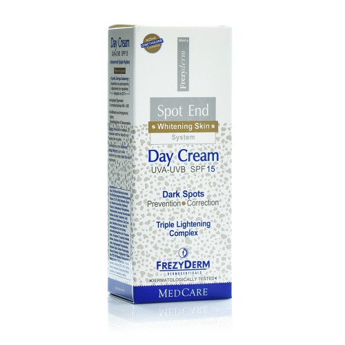 Frezyderm Spot End Day Cream, Κρέμα Ημέρας κατά των Δυσχρωμιών Οποιασδήποτε Αιτιολογίας SPF15 50ml