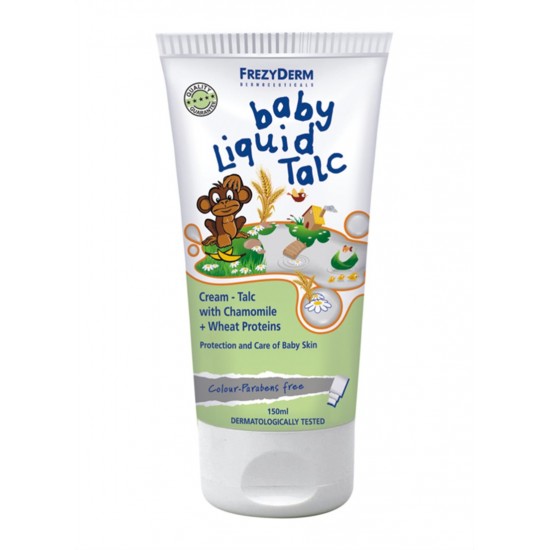 Frezyderm Baby Liquid Talc Κρέμα Ταλκ με Χαμομήλι & Πρωτεϊνες Σιταριού 150ml