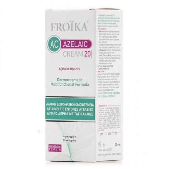 Froika AC Azelaic Cream 20% Κρέμα Προσώπου Κατά της Ακμής 30ml