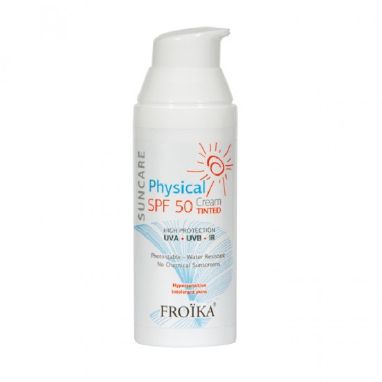 Froika Suncare Physical Spf 50 Tinted Αντηλιακή Κρέμα Προσώπου με Χρώμα 50ml