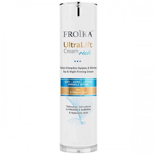 Froika UltraLift Cream Rich Κρέμα Σύσφιξης Ημέρας & Νύχτας για Ξηρές-Άτονες Επιδερμίδες 50ml Froika UltraLift Cream Rich Κρέμα Σύσφιξης Ημέρας & Νύχτας για Ξηρές-Άτονες Επιδερμίδες 50ml
